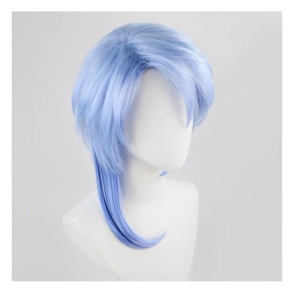 Wigs Short Fluffy Spiky Hair Wig Anime Wigs- Kamisato Ayato main image 5